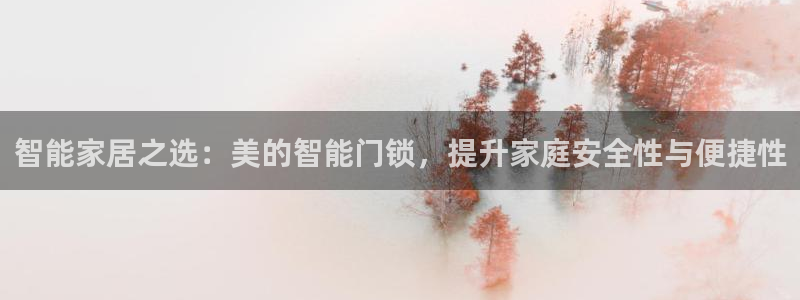 利记官网是多少：智能家居之选：美的智能门锁，提升家庭安全性与