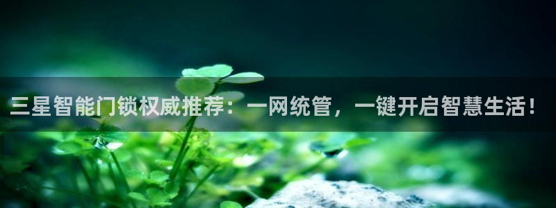 利记官网多少：三星智能门锁权威推荐：一网统管，一键开启智慧生