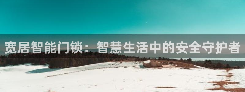 利记国际线址官网：宽居智能门锁：智慧生活中的安全守护者