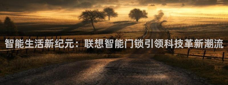 利记官网地址：智能生活新纪元：联想智能门锁引领科技革新潮流