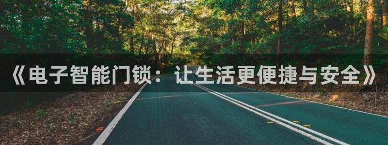 利记彩票平台官网：《电子智能门锁：让生活更便捷与安全》