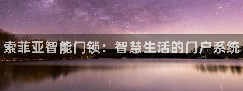 利记官网电脑版：索菲亚智能门锁：智慧生活的门户系统