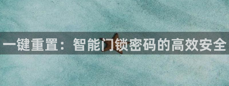 新利记官网：一键重置：智能门锁密码的高效安全